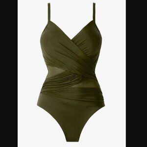 NWT Miraclesuit Mystique One Piece in Nori Green Size 10
